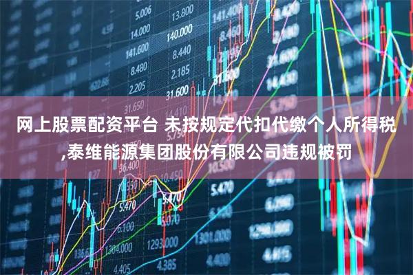 网上股票配资平台 未按规定代扣代缴个人所得税,泰维能源集团股份有限公司违规被罚