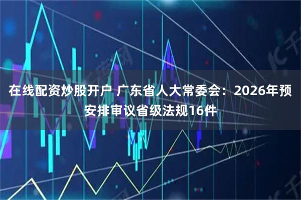 在线配资炒股开户 广东省人大常委会：2026年预安排审议省级法规16件
